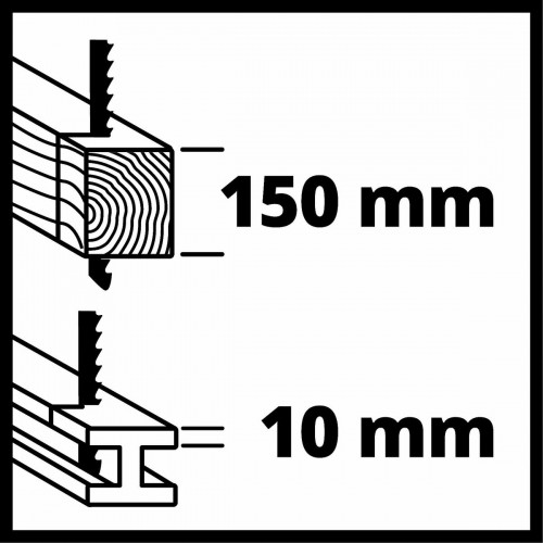 Зубчатая пила Einhell TE-AP 750 750 W image 2