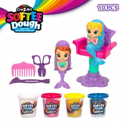 Пластилиновая игра Cra-Z-Art Softee Dough волосы sirenas (4 штук) image 2