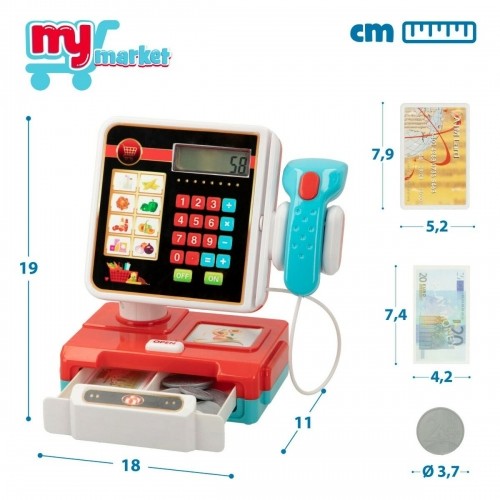 Toy Cash Register Colorbaby My Home 17 Pieces 18 x 19 x 11 cm 6 Units image 2