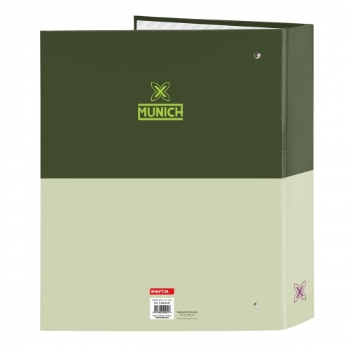 Ring binder Munich Bright khaki Green A4 27 x 33 x 6 cm image 2