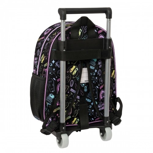 Школьный рюкзак с колесиками Monster High Чёрный 28 x 34 x 10 cm image 2