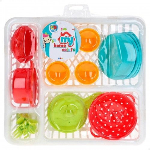 Children’s Dinner Set Colorbaby Toy Drainer 26 Pieces (12 Units) image 2