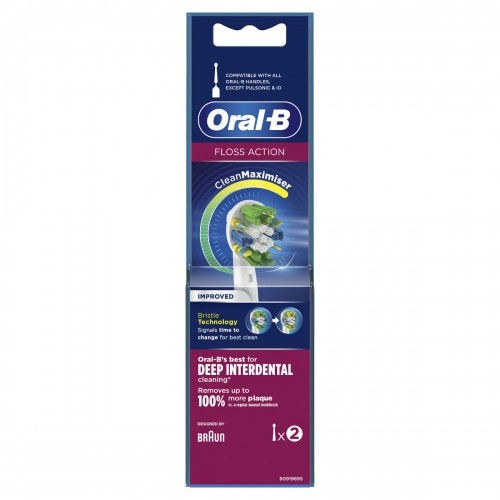 Aizvietojama Galviņa Oral-B Floss Action Balts 2 gb. image 2