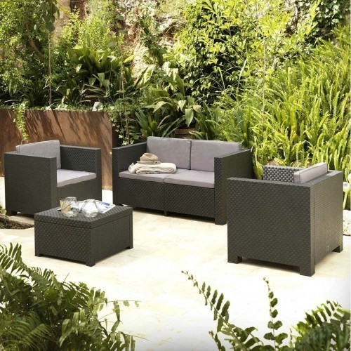 Garden furniture SP Berner Diva Tropea Anthracite Dark grey (4 Pieces) image 2