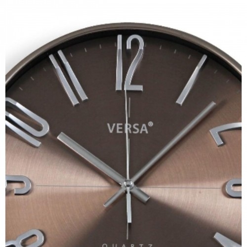 Настенное часы Versa Серебристый Пластик Кварц 4,3 x 30 x 30 cm image 2
