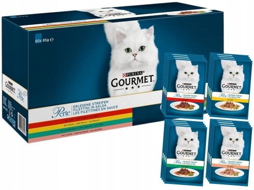 Purina Nestle PURINA Gourmet Perle Mix - wet cat food - 60x85 g image 2