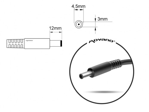 notebook charger mitsu 19.5v 4.62a (4.5x3.0 pin) - dell 90W image 2