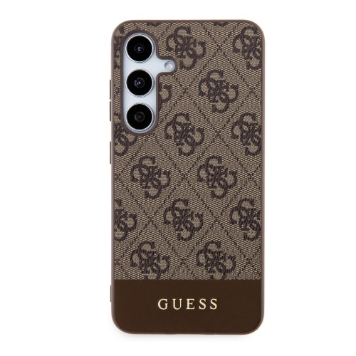 Guess 4G Stripe Case for Samsung Galaxy S24 Brown image 2