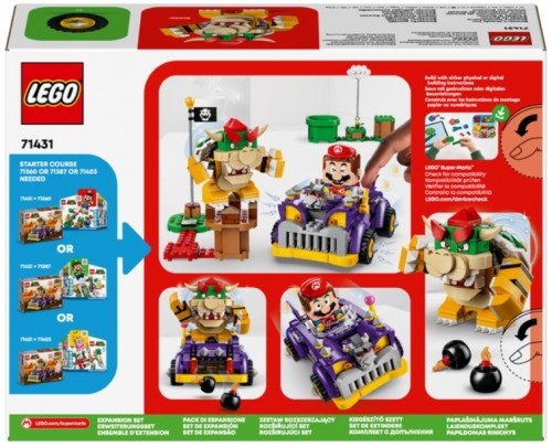 LEGO 71431 Bowser's Muscle Car Expansion Set Konstruktors image 2