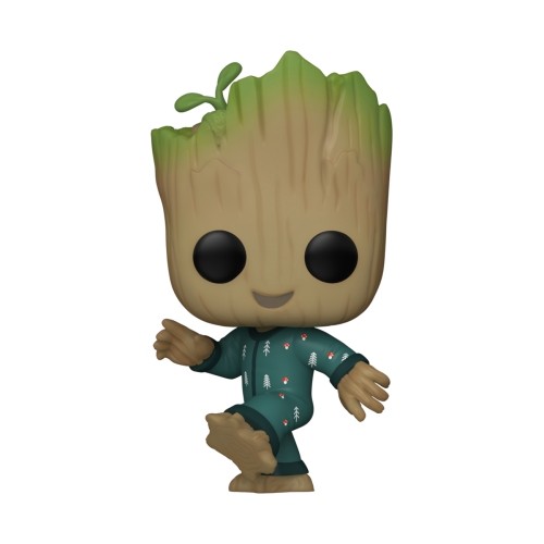 FUNKO POP! Vinila figūra: I Am Groot - Groot in PJs (dejojošs) image 2