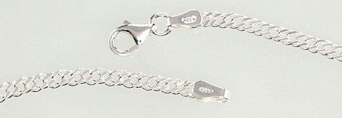 Серебряная цепочка Ромб 2,8 мм, алмазная обработка граней #2400064, Серебро 925°, длина: 47 см, 6.1 гр. image 2