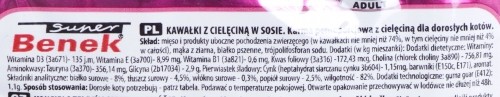 CERTECH Super Benek saszetka dla kota z kawałkami cielęciny w sosie 100g image 2