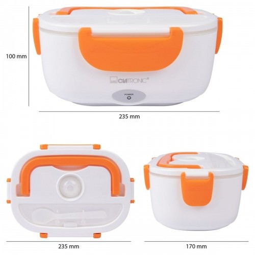 Lunch box Clatronic LB 3719 Orange White/Orange Plastic Rectangular 1,7 L image 2