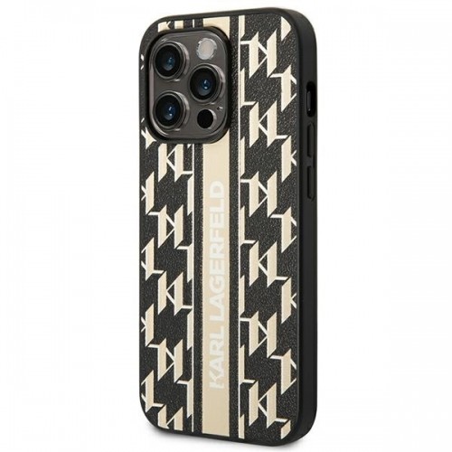 Karl Lagerfeld KLHCP14LPGKLSKW iPhone 14 Pro 6,1" hardcase brązowy|brown Monogram Stripe image 2