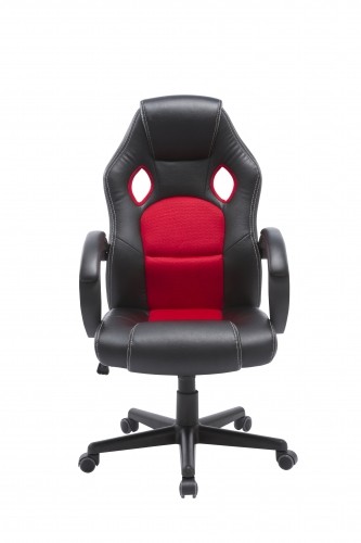 Halmar SANDBOX, armchair, black-red image 2