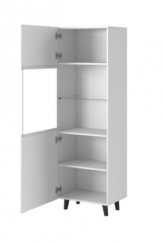 Cama Meble Display cabinet PAFOS 60x40x182 cm white matt image 2