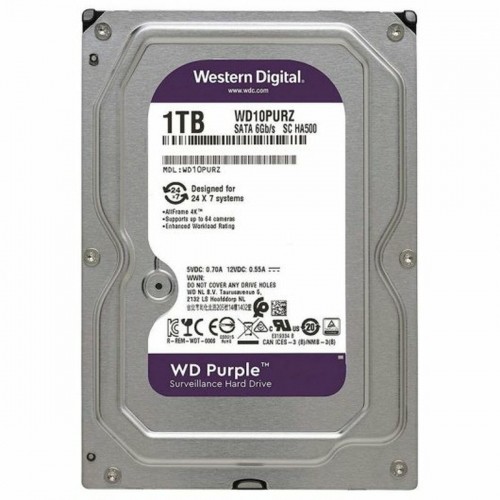 Cietais Disks Western Digital WD10PURZ 3,5" 1 TB 1 TB HDD image 2