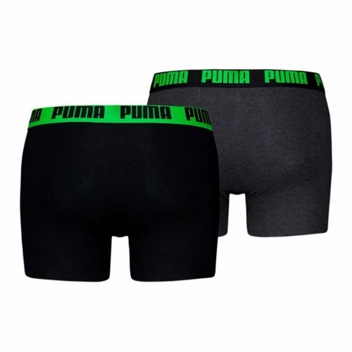 Men's Boxer Shorts Puma EVERRYDAY BASIC 701226387 018 2 Units Green Black image 2