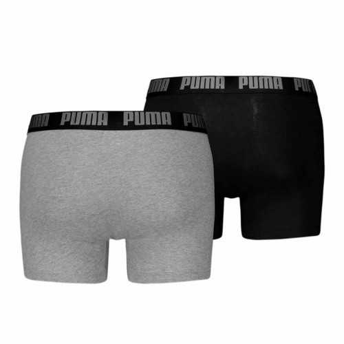 Men's Boxer Shorts Puma EVERRYDAY BASIC 701226387 2 Units Black Grey image 2