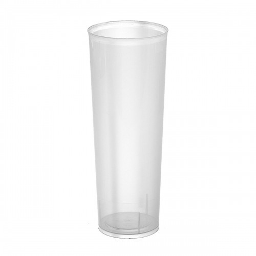 Set of reusable glasses Algon Tube, pipe Transparent 6 Pieces 300 ml (70 Units) image 2