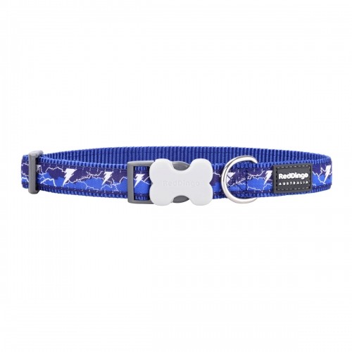 Dog collar Red Dingo STYLE LIGHTNING Navy Blue image 2