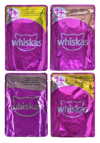 WHISKAS Poultry Feasts in Jelly - wet cat food - 80x85 g image 2