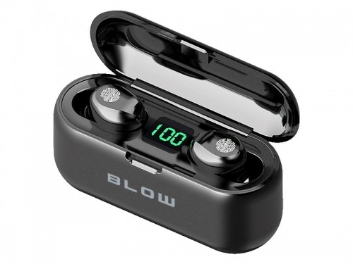 Headphones BLOW Earbuds BTE200 BLACK power bank 2000mAh image 2