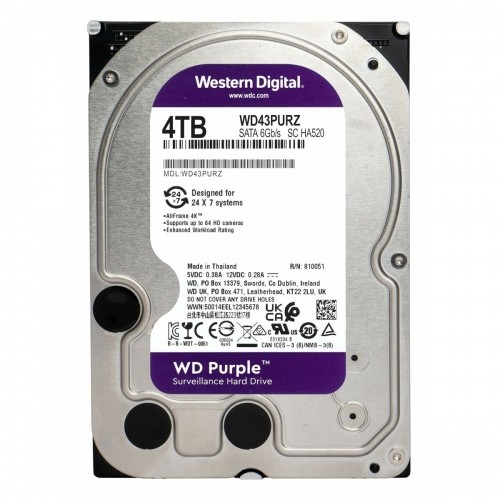 Cietais Disks Western Digital WD43PURZ 3,5" 4TB 4 TB SSD 4 TB HDD image 2