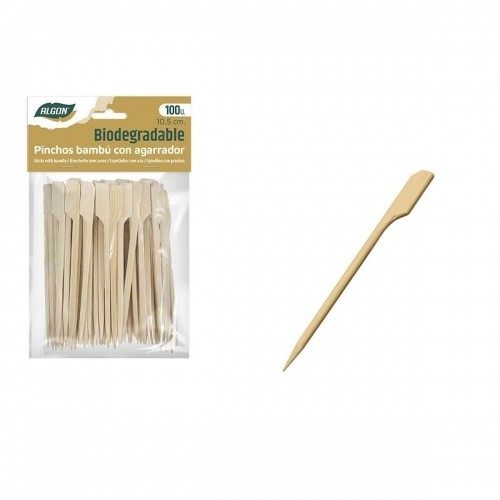 Barbecue Skewer Set Algon Bamboo 100 Pieces 10,5 cm (18 Units) image 2