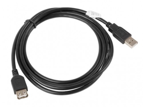 Lanberg CA-USBE-10CC-0018-BK USB кабель 1,8 m USB 2.0 USB A Черный image 2