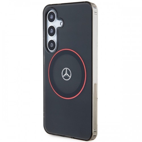 Mercedes MEHMS24S23HUORK S24 S921 czarny|black hardcase Double Layer W| Red MagSafe image 2