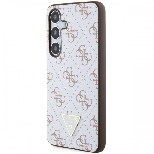 Guess GUHCS24SPG4GPH S24 S921 biały|white hardcase 4G Triangle image 2