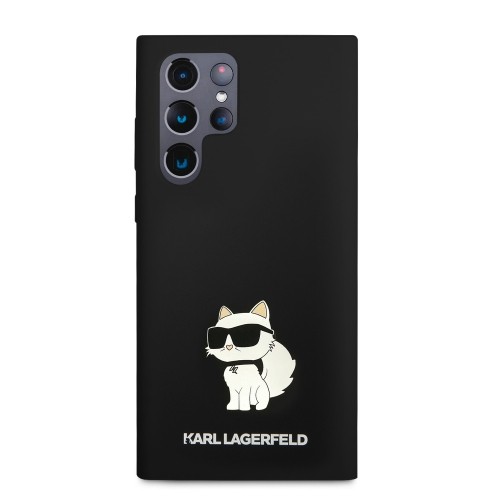 Karl Lagerfeld Liquid Silicone Choupette NFT Case for Samsung Galaxy S24 Ultra Black image 2