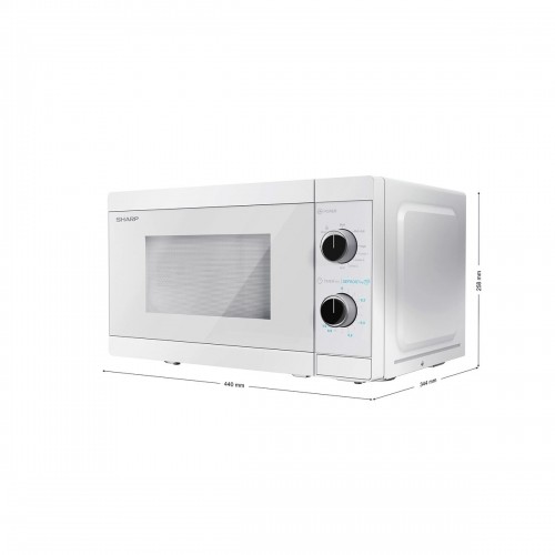 Microwave Sharp YCMG01EC White Crystal 800 W 20 L image 2