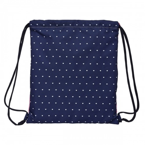 Backpack with Strings Safta Paris Pink Navy Blue 35 x 40 x 1 cm image 2
