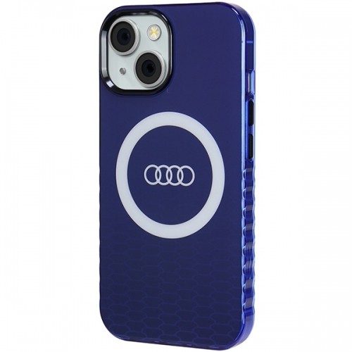 Audi IML Big Logo MagSafe Case iPhone 15 | 14 | 13 6.1" niebieski|navy blue hardcase AU-IMLMIP15-Q5|D2-BE image 2