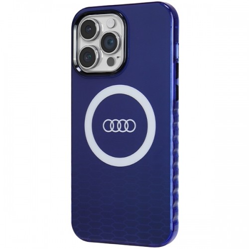 Audi IML Big Logo MagSafe Case iPhone 14 Pro Max 6.7" niebieski|navy blue hardcase AU-IMLMIP14PM-Q5|D2-BE image 2