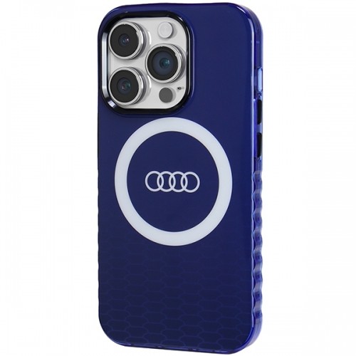 Audi IML Big Logo MagSafe Case iPhone 14 Pro 6.1" niebieski|navy blue hardcase AU-IMLMIP14P-Q5|D2-BE image 2