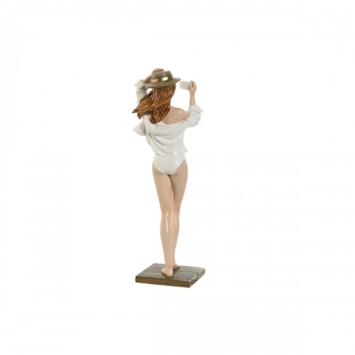 Декоративная фигура Home ESPRIT Белый Бежевый Женщина Средиземноморье 8 x 6,5 x 24,5 cm (2 штук) image 2