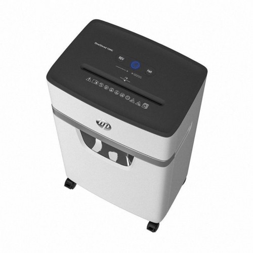 Hewlett-packard HP ONESHRED 10MC shredder, micro cut, P-5, 10 card, 20l, light grey image 2