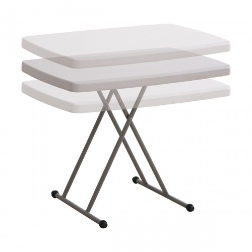 Folding Table White Steel HDPE 76 x 50 x 71,5 cm image 2