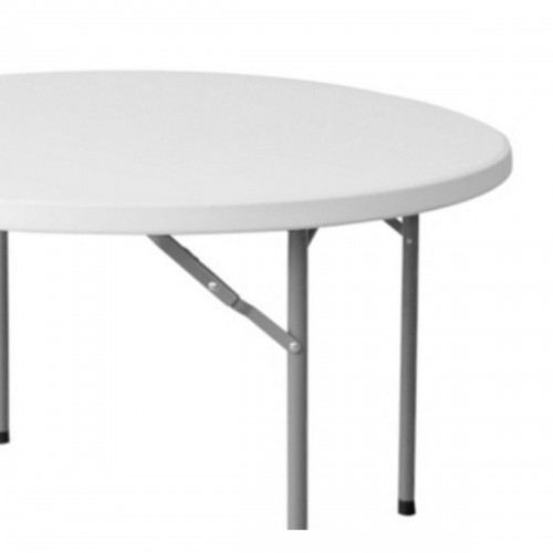 Folding Table White HDPE 120 x 120 x 74 cm image 2