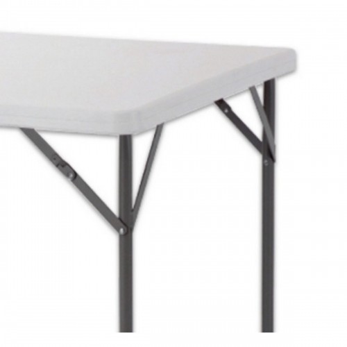Folding Table White HDPE 87 x 87 x 74 cm image 2