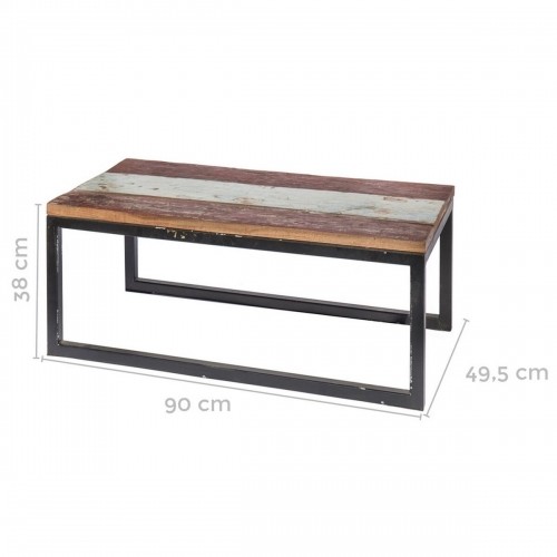 Bigbuy Home Кофейный столик Calypso Коричневый Деревянный Железо 90 x 50 x 38 cm image 2