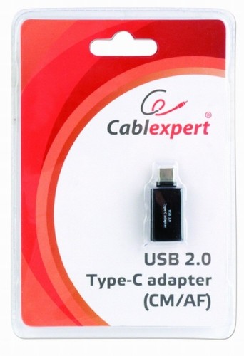 Gembird A-USB2-CMAF-01 cable gender changer USB Type-C USB Type-A Black image 2
