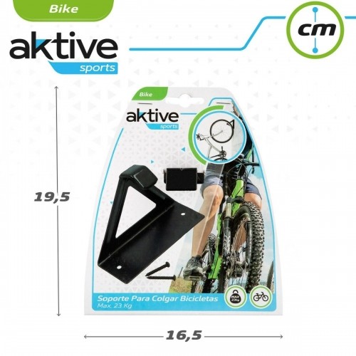 Настенное крепление для велосипеда Aktive Чёрный Металл 15,5 x 12 x 5,5 cm (24 штук) image 2