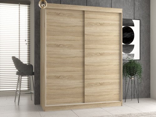 Top E Shop Topeshop IGA 160 SON B KPL bedroom wardrobe/closet 7 shelves 2 door(s) Sonoma oak image 2