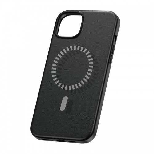 Magnetic Phone Case for iPhone 15 Baseus Fauxther Series (Black) image 2