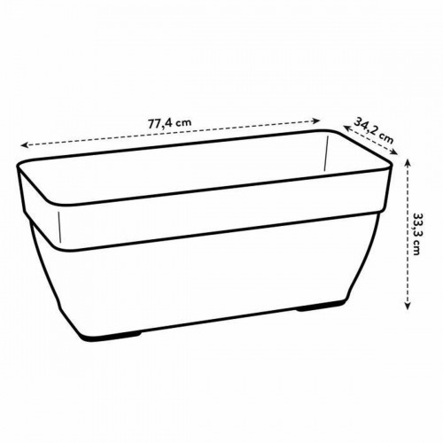 Pušķi Elho Antracīts Plastmasa Taisnstūra Moderns image 2