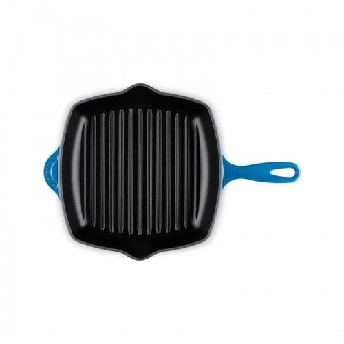 Le Creuset Чугунная сковорода-гриль квадратная 26x26 см синяя image 2